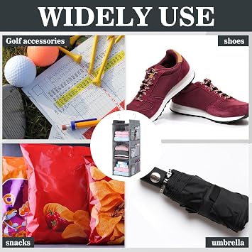 Pinkunn 3 Shelf Hanging Golf Locker Organizer