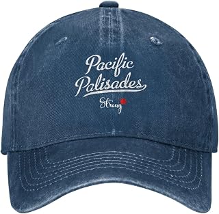 Pacific Palisades Strong Dad Golf Hat Vintage Washed Distressed Baseball Cap Low Profile Twill Hat
