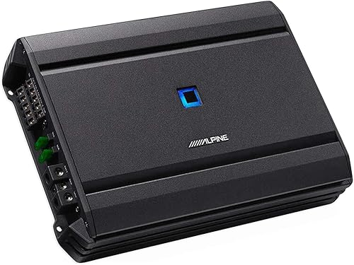 ALPINE S-A55V 440w RMS 5-Channel S-Series Amplificador de audio para automóvil Clase D+Kit de amplificador