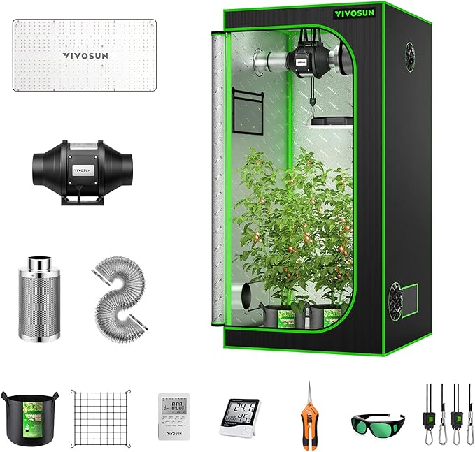 VIVOSUN GIY 3x3 Grow Tent Complete System, 3x3 ft. Grow