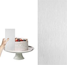 TNSLAND Smoothing Cake Scraper Cake Straightener Cake Spatula Stainless Steel for Butter Cream Cake Smooth for Icing Mousse Cake Decoration Kitchen Pastry DIY