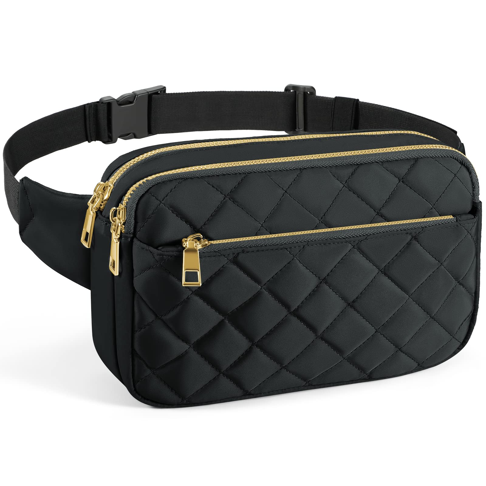 CXWMZY Fashion Fanny Packs for Women & Men, Girls Boys Teens Waist Bag Hip Bum Bag Cute Fanny Pack Casual Bum Bag with Multi-Pockets Adjustable Belts