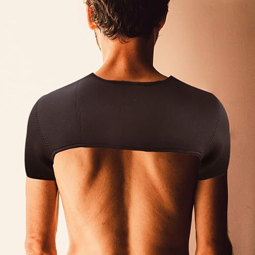 Miniatura 6 de EXCEART - Soporte de hombro doble para estabilidad, manga de compresión, espalda y hombro, para cambio de postura, jorobada, para hombres y mujeres,