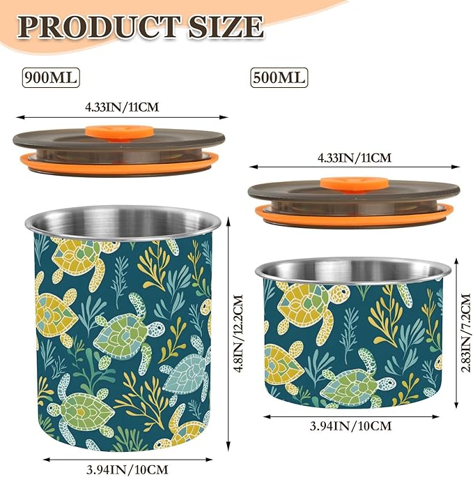 ALAZA Recipiente para Alimentos Acero Inoxidable 0.5L Multicolor miniatura 3