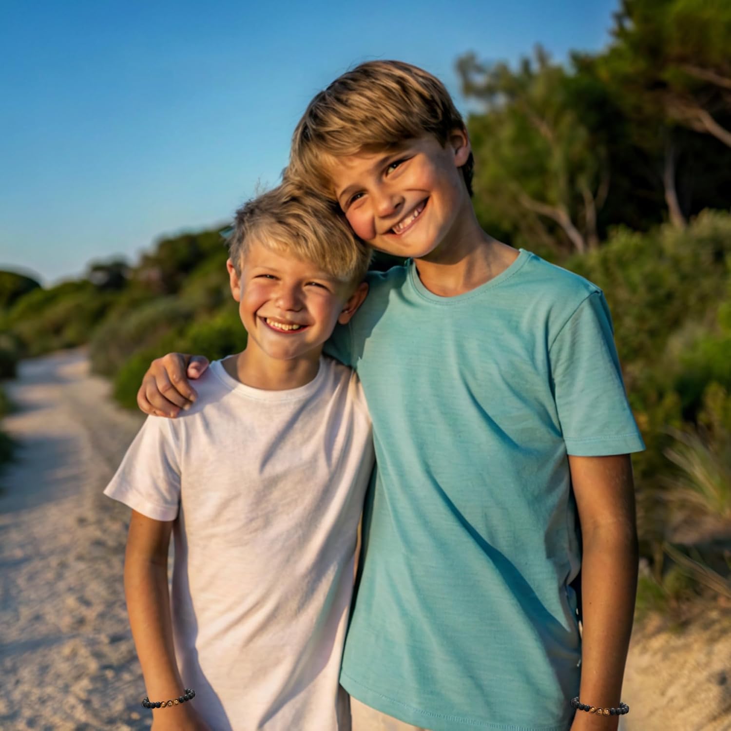 Teen Boy Gifts | Black Onyx Tiger Eye Bracelet for Teenage Boys | Inspirational Gift for Son Grandson Nephew Blessing Encouragement Card & Pouch - Image 5