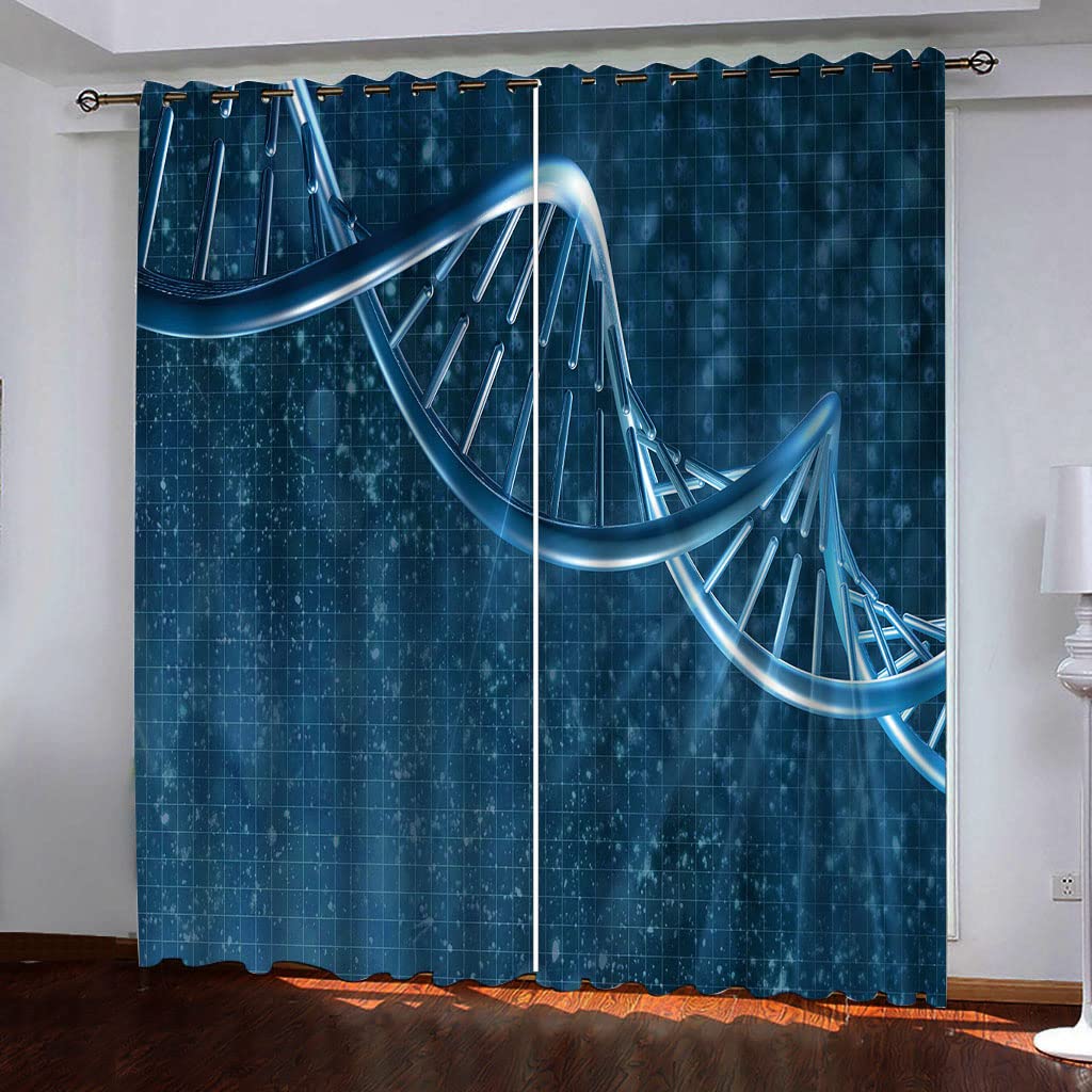 Rideau opaque à oeillets bleu pour bloquer la lumiere et habiller vos fenêtres avec style