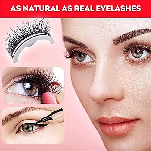 Miniatura 5 de Kaylash Pestañas adhesivas reutilizables, pestañas autoadhesivas reutilizables 3D, reutilizables, autoadhesivas, reutilizables, magnéticas,