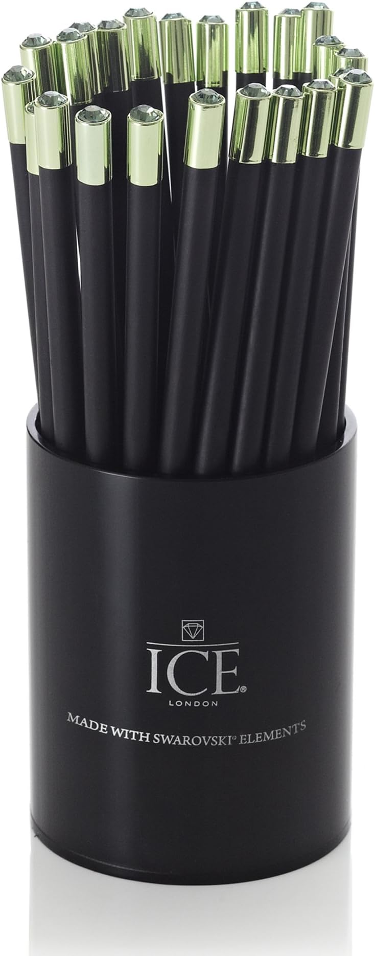 Metallic Tipped Pencil Pot Of 20 Light Green