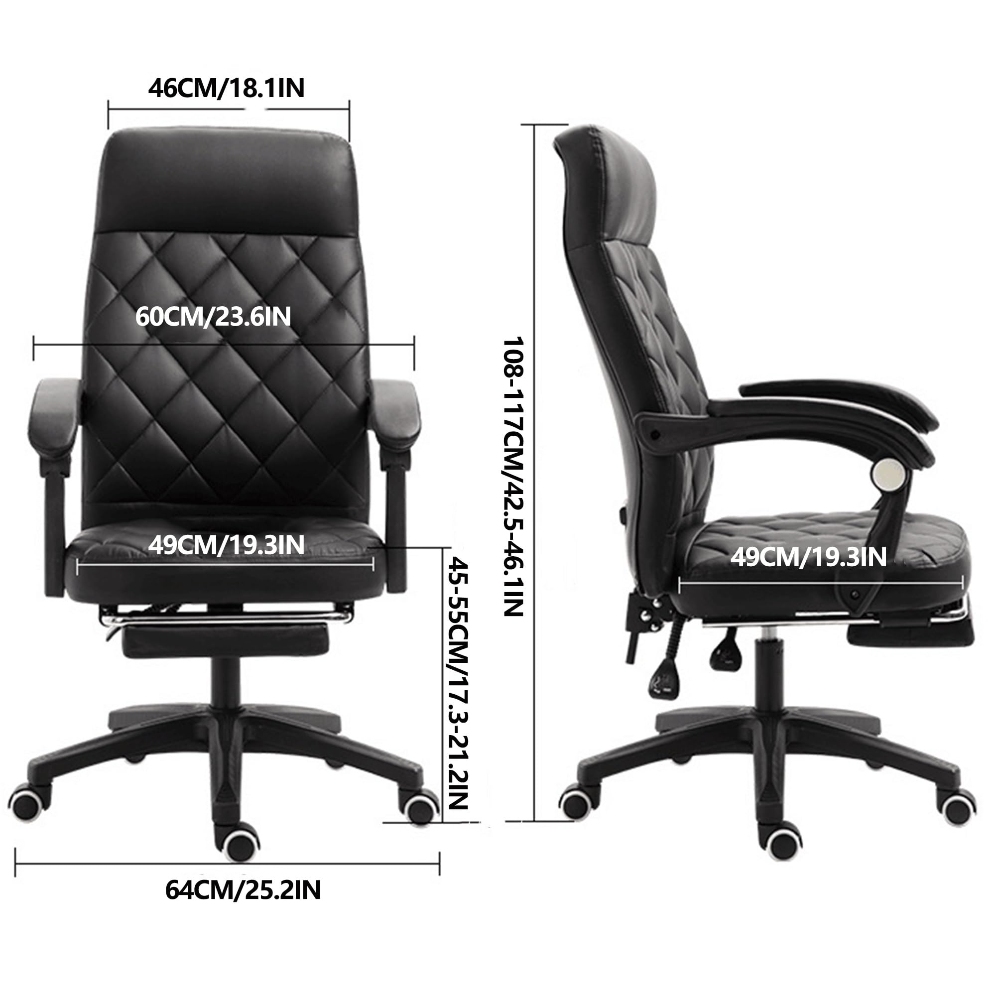 Ergonomiczne krzesło biurowe do gier z funkcją masażu i regulowanym zagłówkiem, wygodne, skórzane, obrotowe, do nauki, pracy i relaksu, do salonu, sypialni, hotelu, jadalni