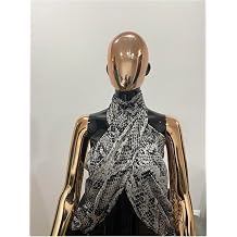 Aashiv's Collection Kad n Saf Ipek Pareo  al Fular E arp siyah Standart
