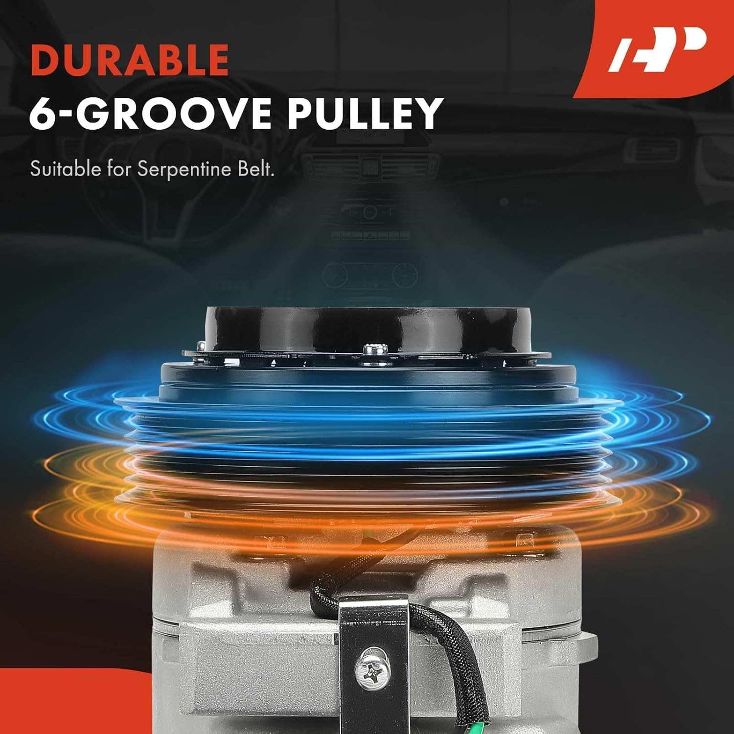 A-Premium Air Conditioner AC Compressor with Clutch Compatible with Dodge Durango 2011-2024, 5.7L 6.2L 6.4L