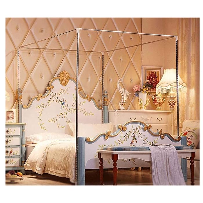 Buy CAISYE Mosquito Net Holder Four Corner Bed, Stainless Steel Canopy