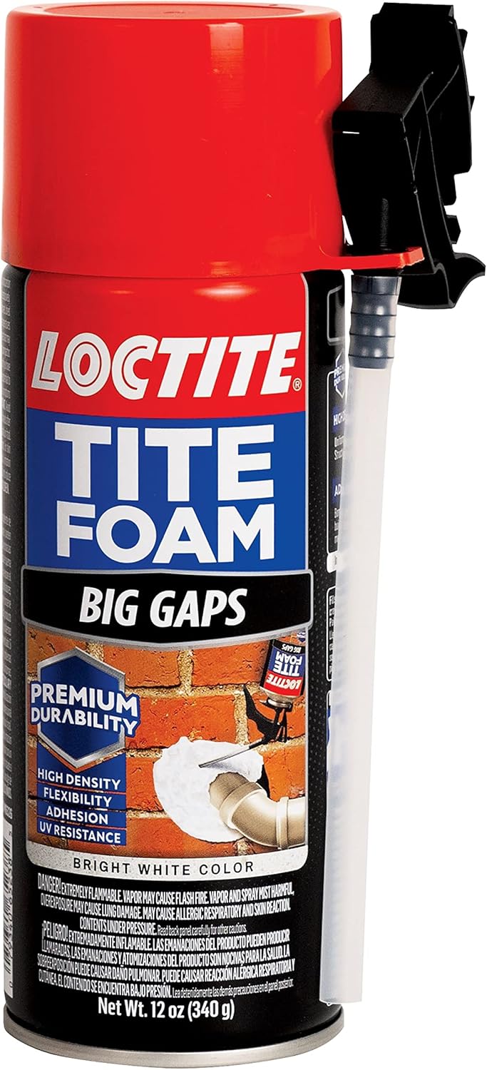 Loctite Tite Foam Big Gaps Mastic isolant en mousse Blanc 340 g