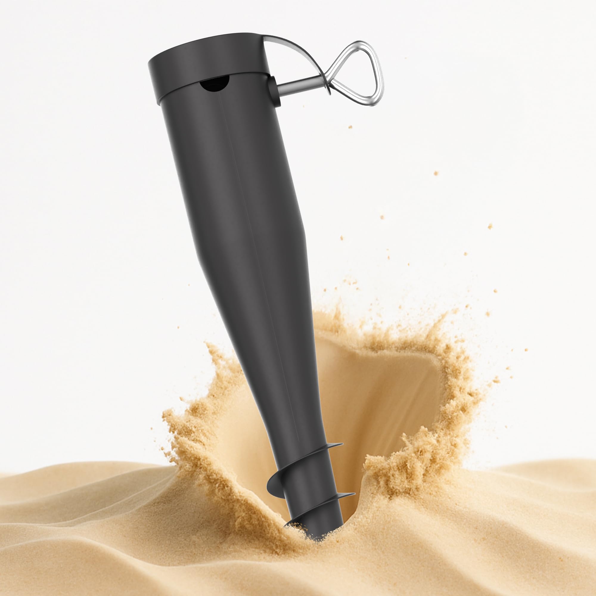 4 soportes para sombrilla de playa, estaca para sombrilla de playa, resistente al viento, estable, soporte para sombrilla, soporte para sombrilla, anclaje para el suelo, tornillo para el suelo
