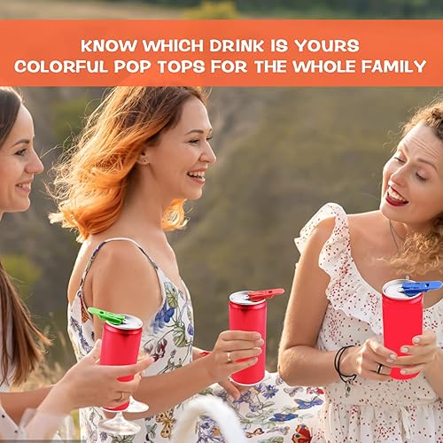 Miniatura 6 de Abeillo Abrelatas manual de 12 piezas, abrelatas de latas de cerveza de soda, herramienta de abridor de anillos superiores, a prueba de fugas,