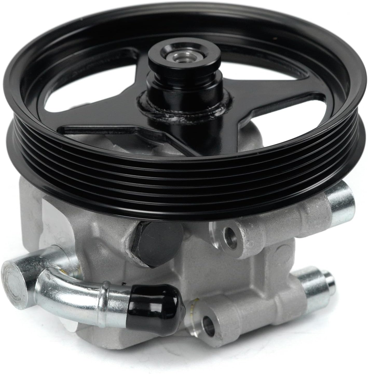 MOCA 20-312P1 Power Steering Pump with Pulley Fit 2005-2008 for Ford F-150 4.6L 5.4L, 2004-2007 Lobo 5.4L, 2003-2006 for Ford Expedition 5.4L, 2006-2008 for Lincoln Mark LT, 2003-2005 Navigator 5.4L