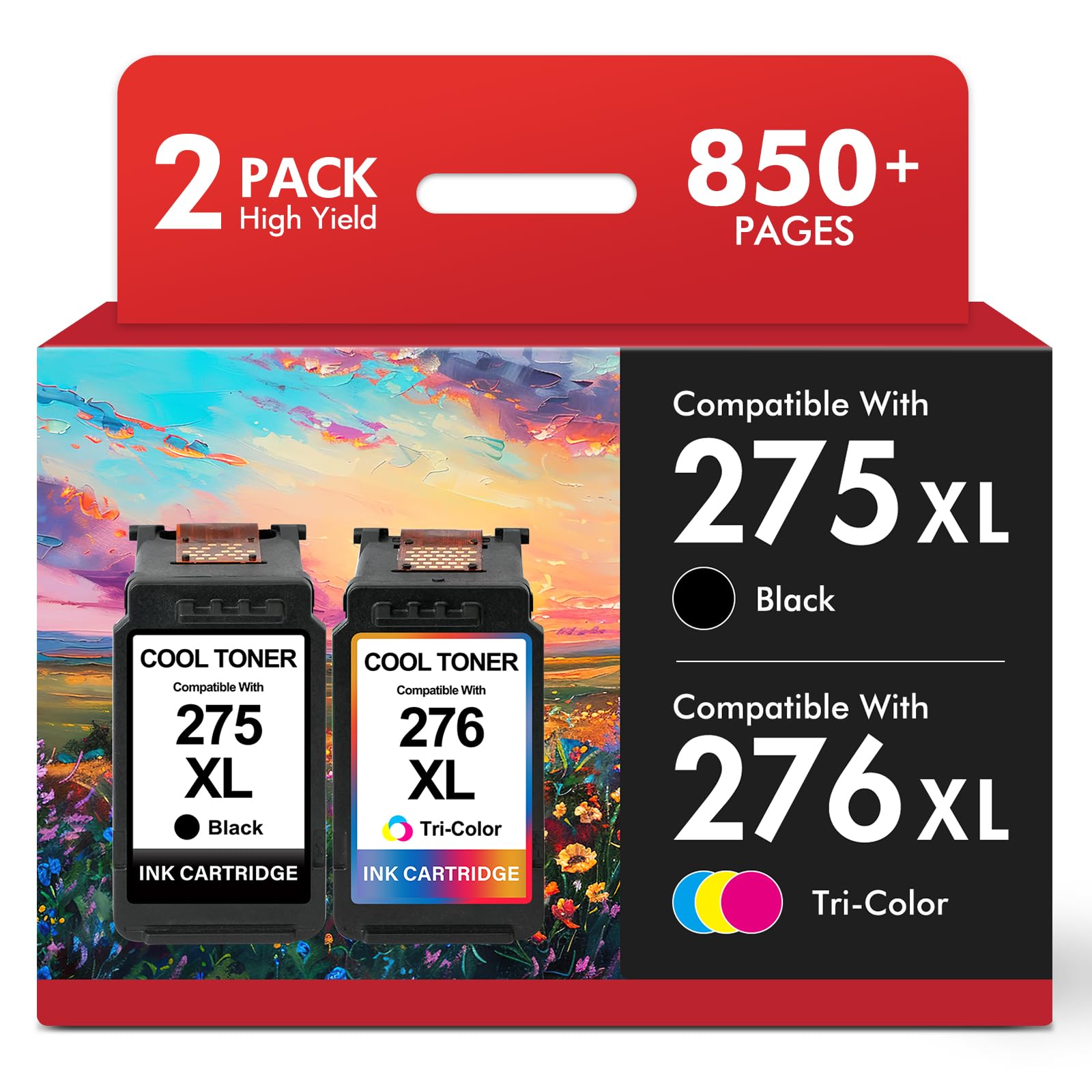 Amazon.com: 275 and 276 TS3722 TR4720 Ink Cartridges Replacement