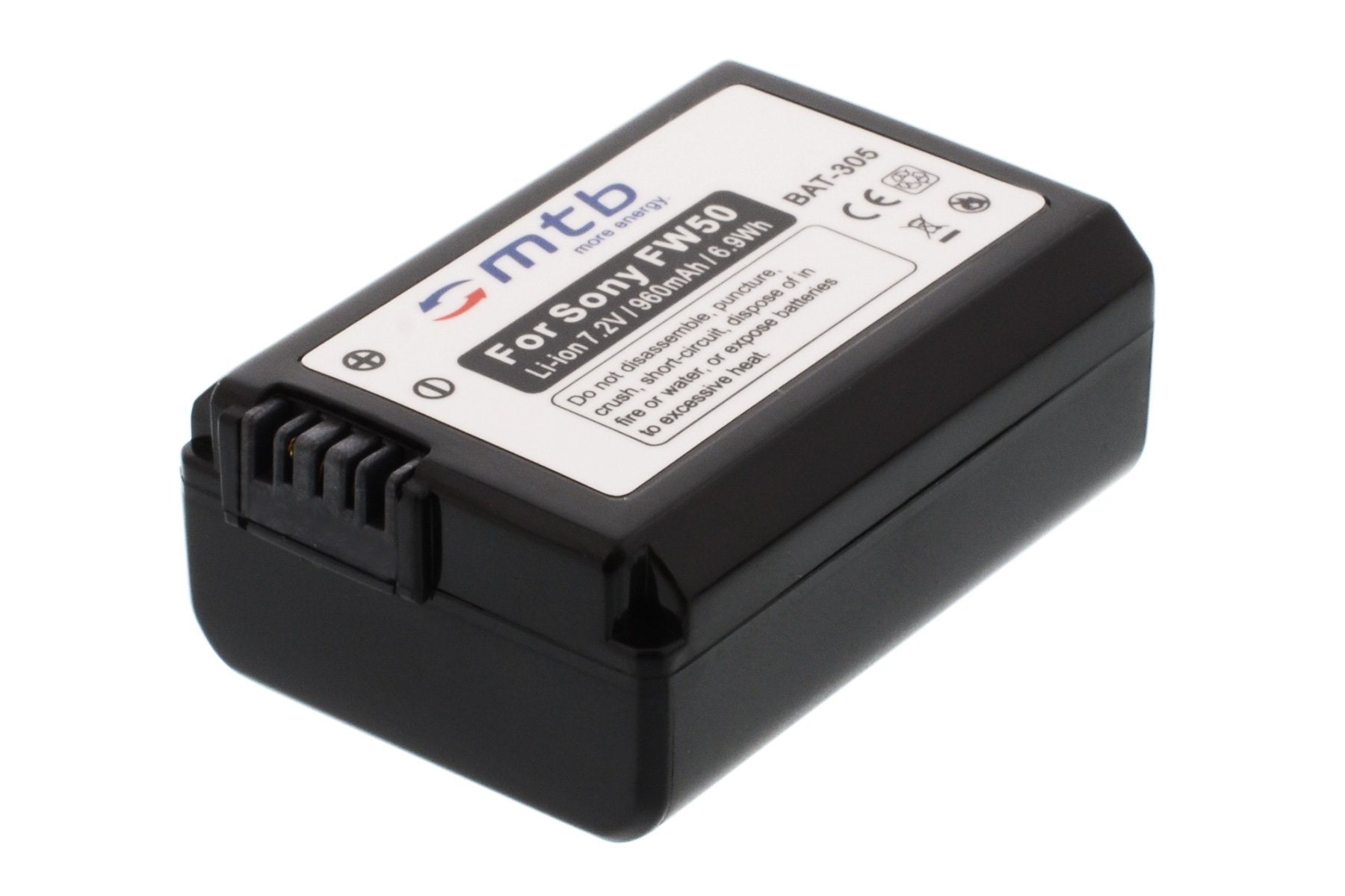 DSTE 2PCS NP-FW50 (1950mAh/7.4 V) Batteria compatibile per Sony NEX 3/5/7 Series, SLT-A, Alpha Series