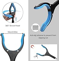 Vista 4 de Housolution Herramienta de agarre de alcance, agarradores extra largos de 43 pulgadas para ancianos, agarrador de garras de basura ligero y práctico