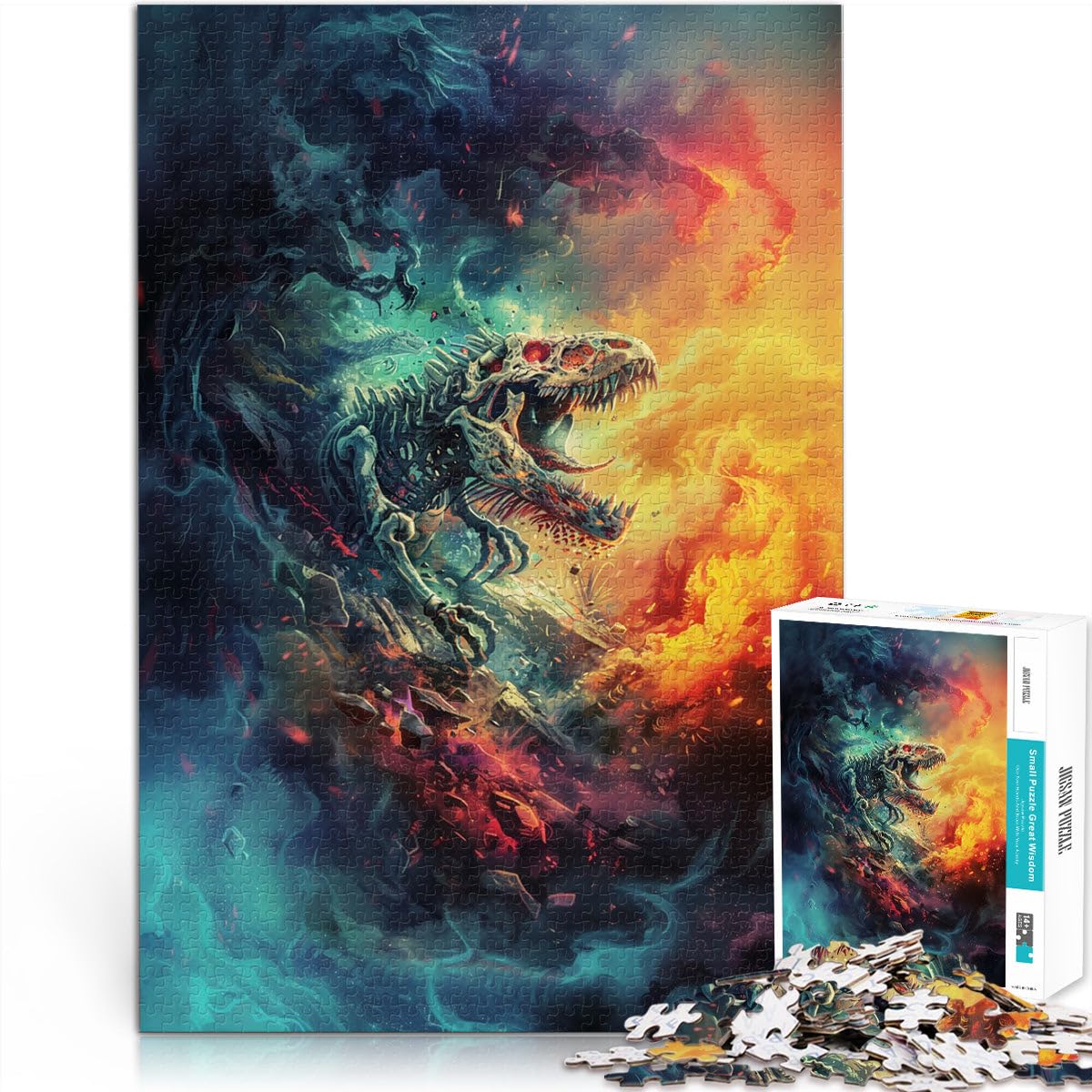 1000 Piece Jigsaw Puzzle for Adults Dinosaur Skull for Puzzle Gifts 50x70cm Stress Reliever Staycation Kill time for teenager Age 14 Up — image 1