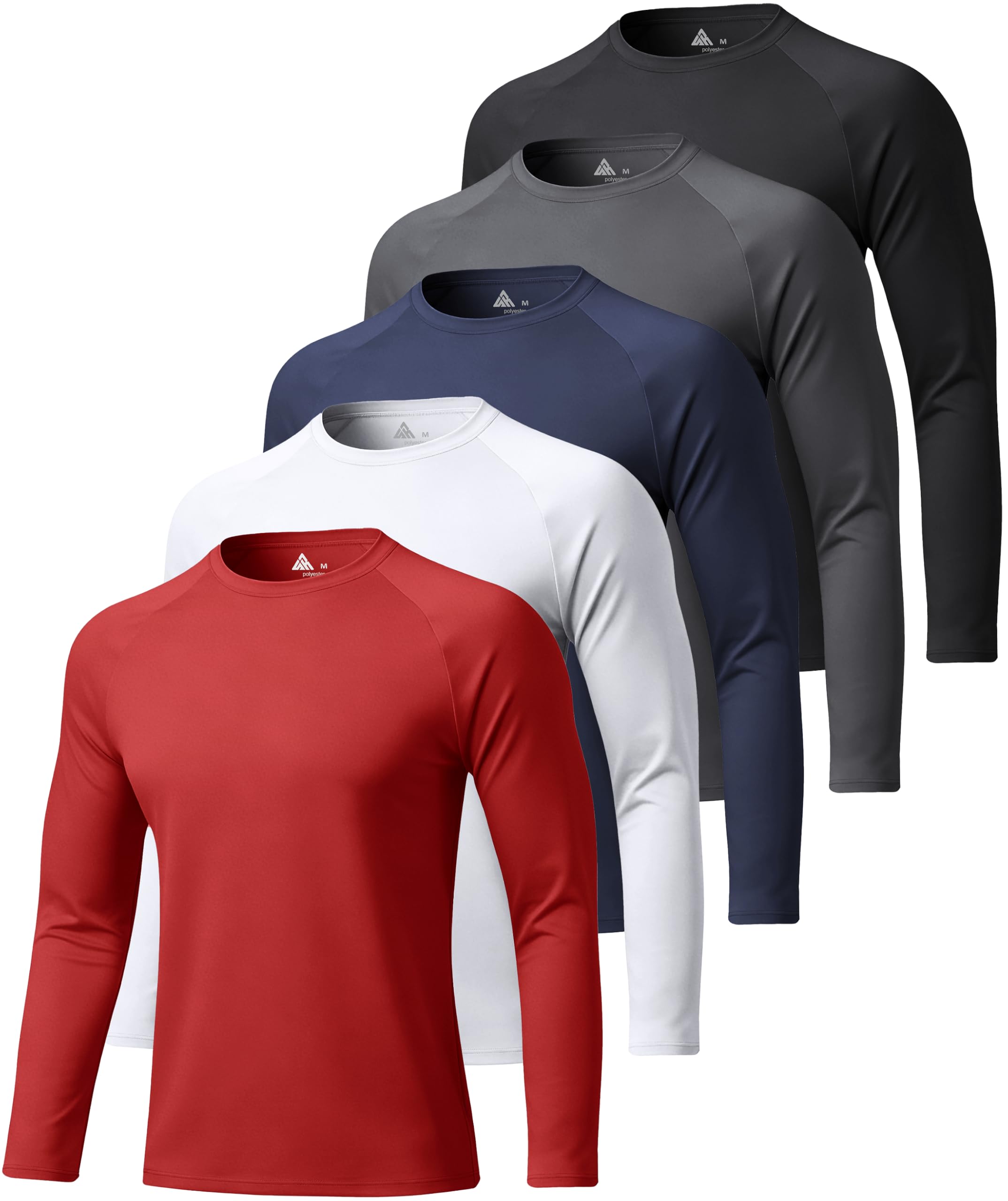 ZITY Long Sleeve Shirts for Men UPF 50+ Moisture Wicking Workout