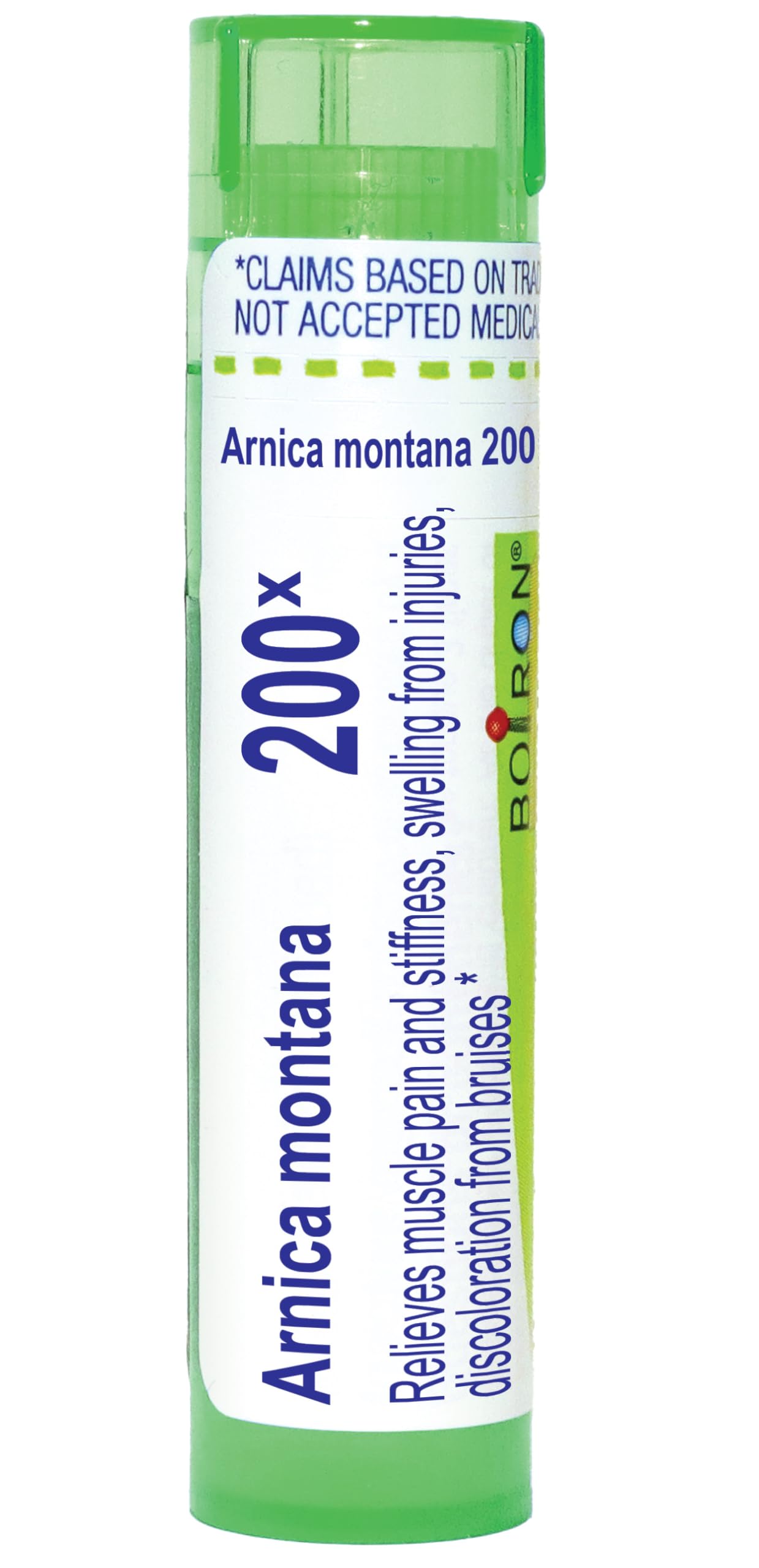 Boiron Arnica Montana 200X for Muscle Pain, Stiffness, Swelling from Injuries, & Bruises - 80 Pellets