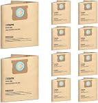 SpaceTent 10 Pack 19-3100 Sacs à vide pour Stanley 5, 6, 8, 10 Vacuums Gallon mouillés/séchés, également adaptés Porter-Cable 5 & 6 Gallon Vacs, sacs à filtre à poussière jetables à haute efficacité
