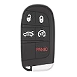 Keyless2Go Replacement for 5 Button Proximity Smart Key Dodge Chrysler M3N-40821302 (Sedan)