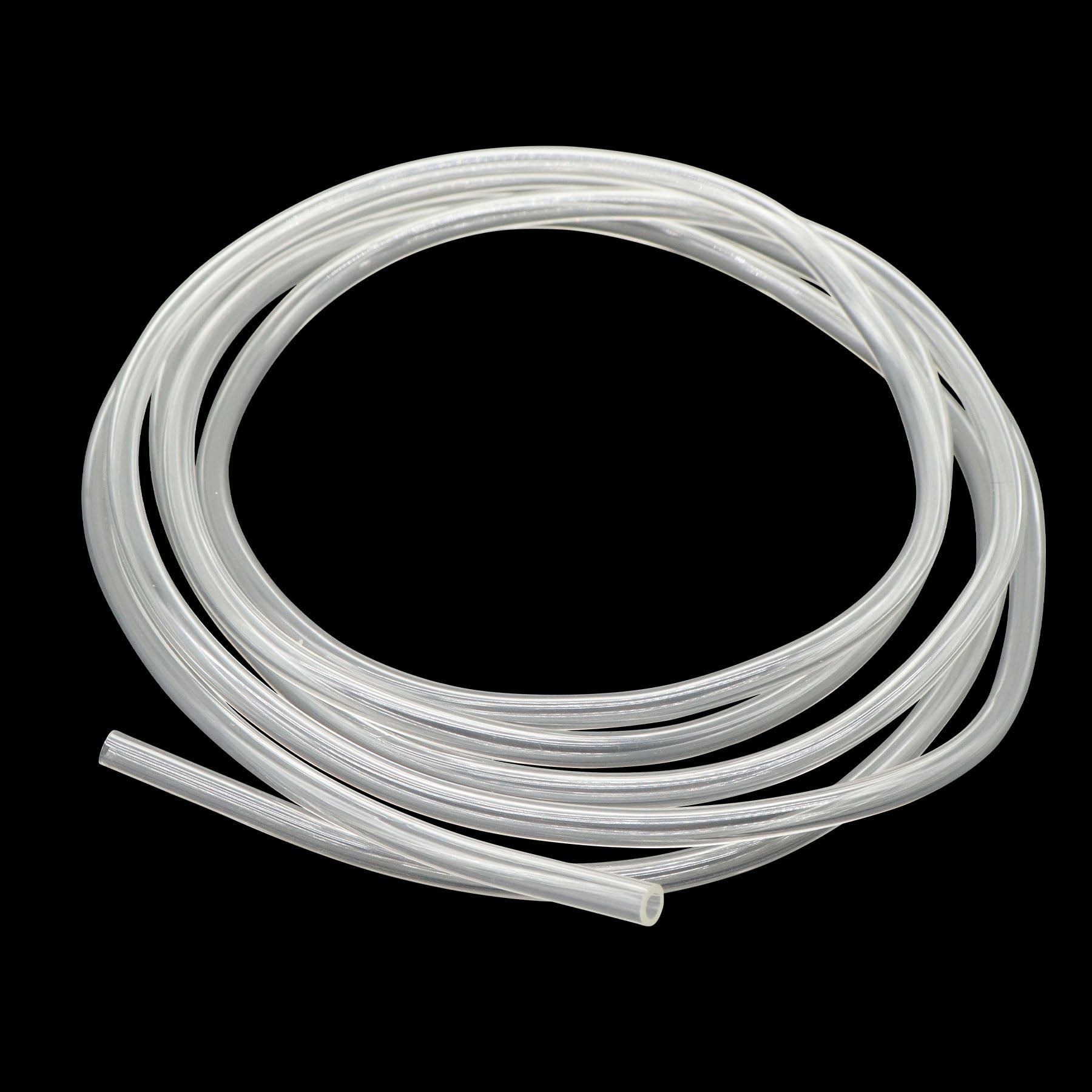 iMeistek 2M PVC Clear Hose Tube,3mm ID x 5mm OD Plastic Flexible PVC Vinyl Tube Pipe for Water and Air Hoses