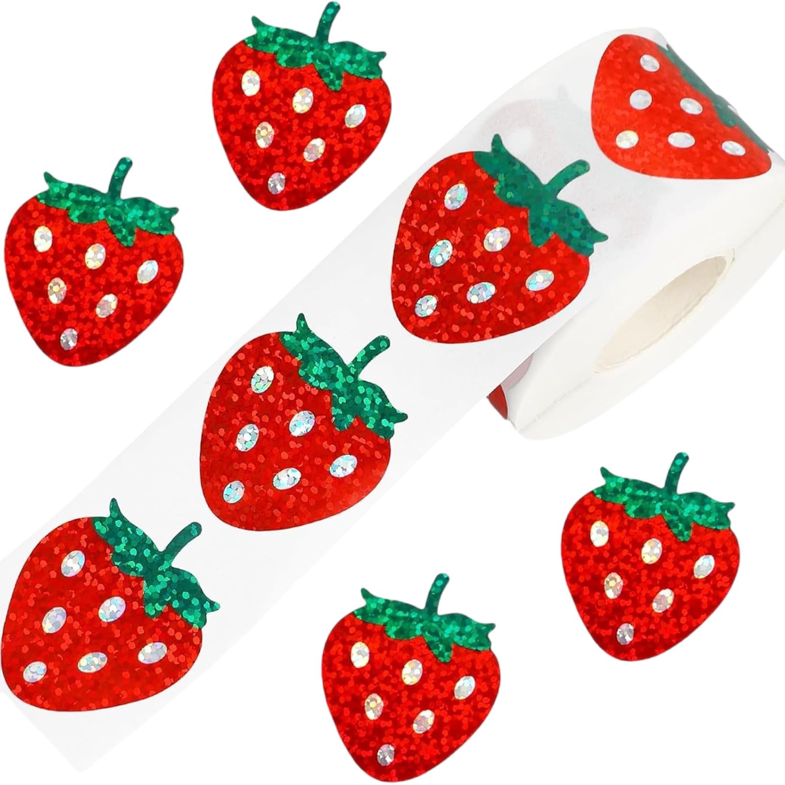 500 Pcs Fruit Sticker Strawberry Scrapbook Reward Gift Decorative Label for Kids