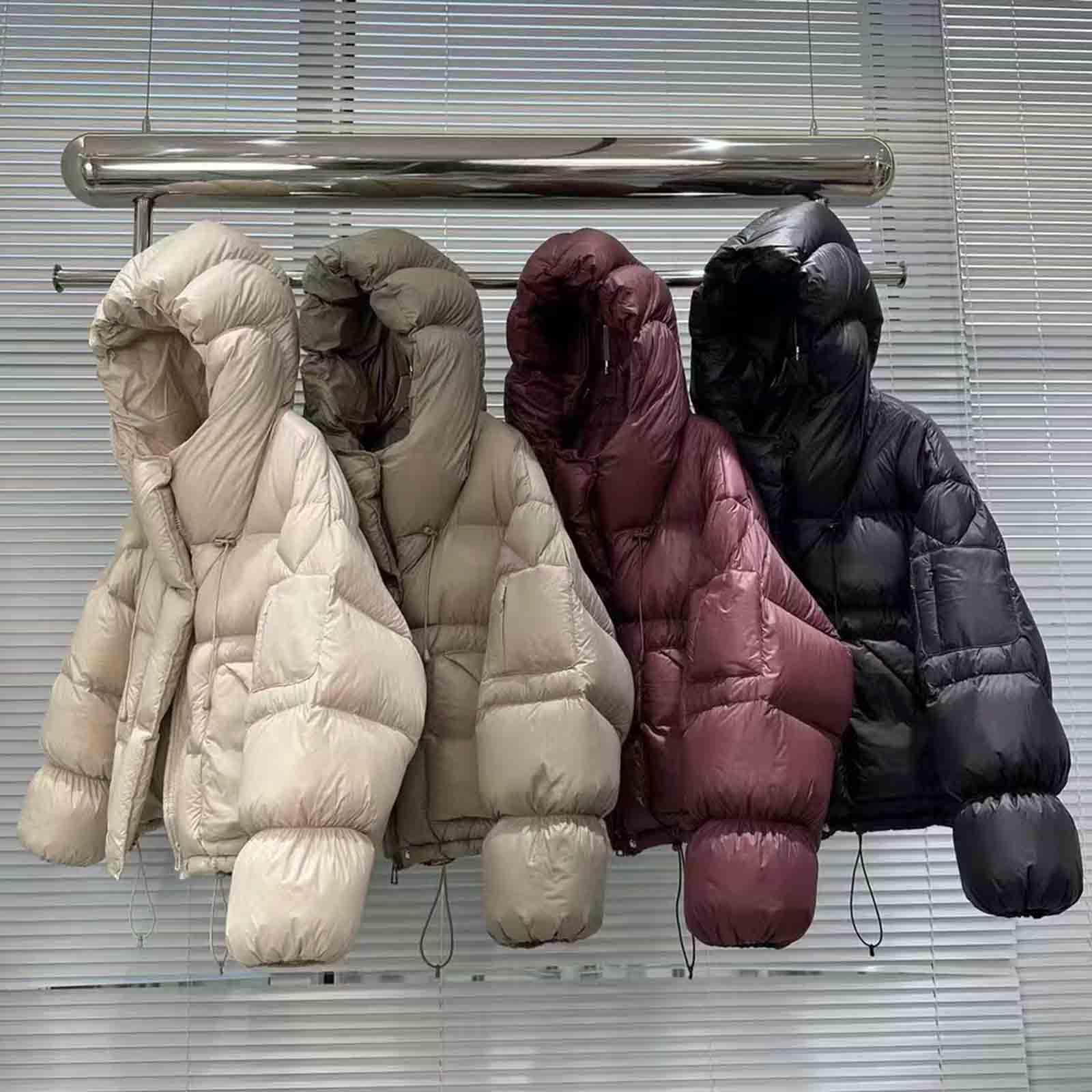 JUSHZ Chaqueta Plumas Mujer Abrigo Invierno Ligero Montaña Cortavientos MTB Running Ropa Abrigos Chaquetas Invierno Cálido Suelto Informal