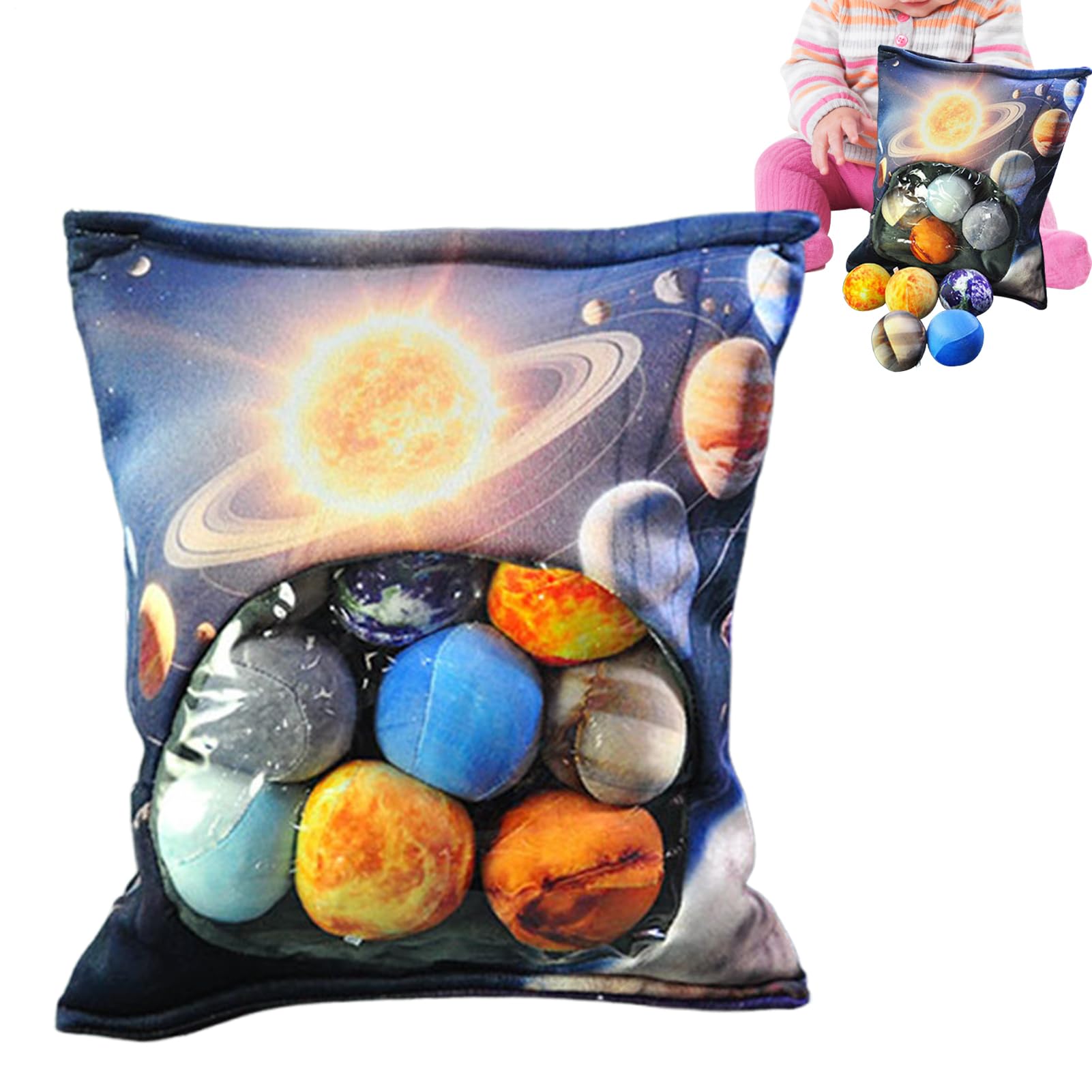 Coussin planète en peluche, cadeau d'anniversaire pour enfant
