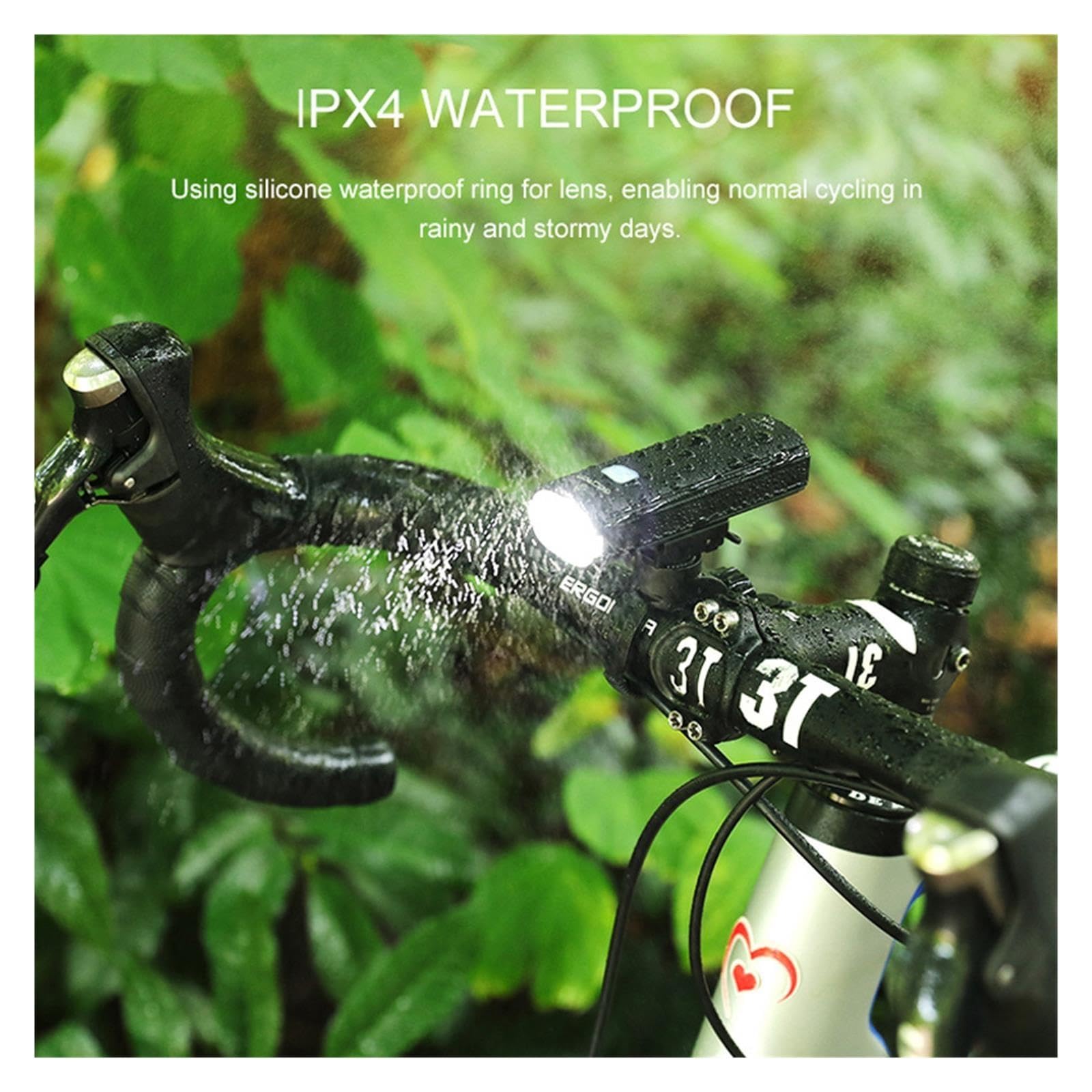 1 lampe de vélo V20C 400 lm.