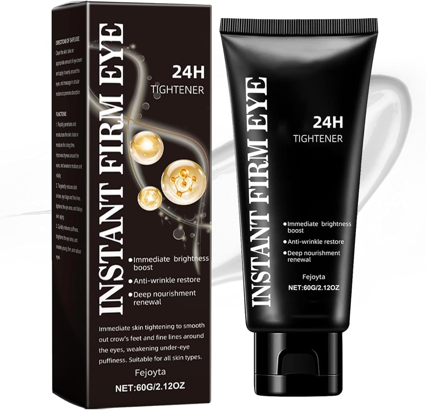 2026 New Temporary Instant Eye Tightener Cream, Instant Firm Eye,Firm and Smooth The Look of Fine Lines,Provides Rapid Hydration and Locks in Moisture (1)