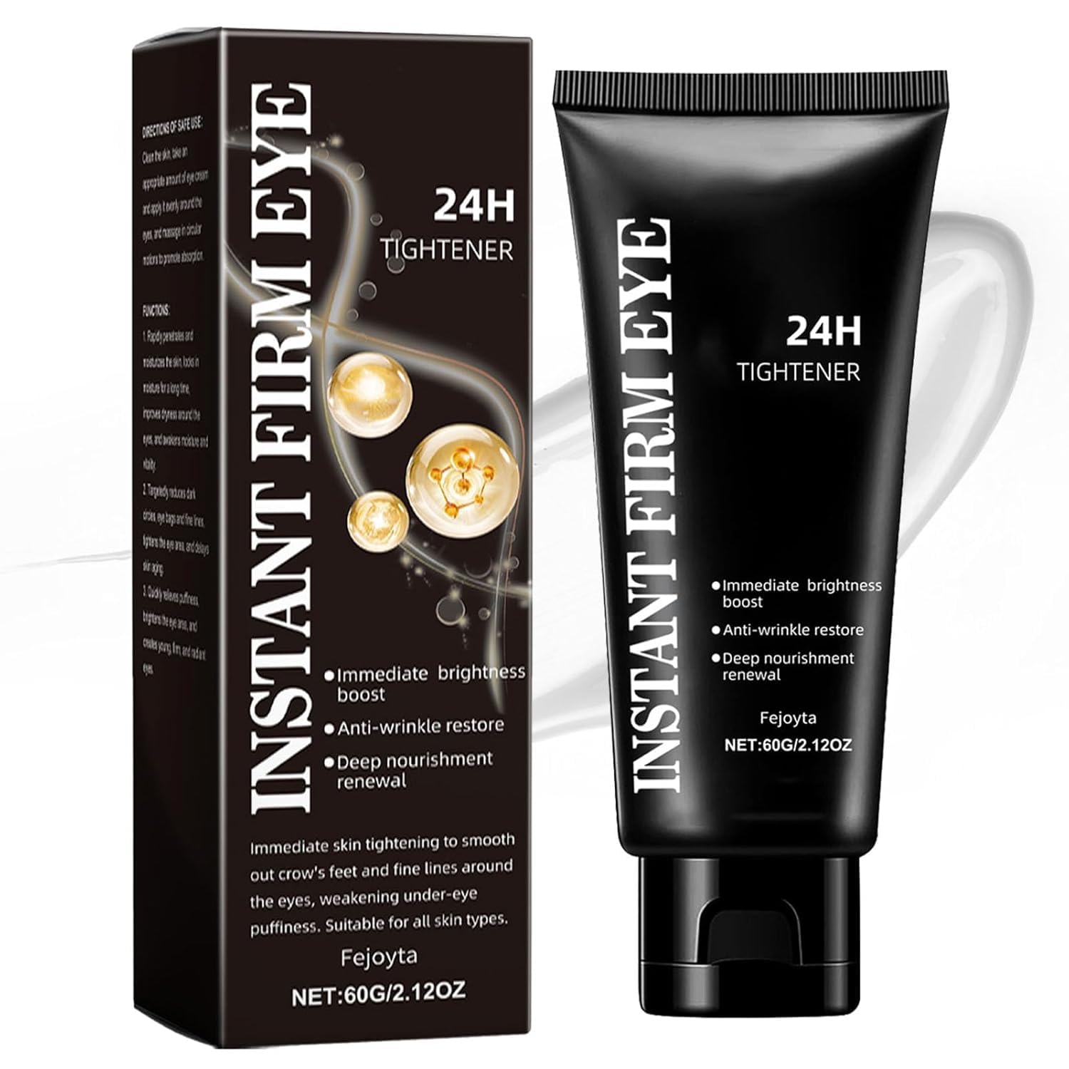 2026 New Temporary Instant Eye Tightener Cream, Instant Firm Eye,Firm and Smooth The Look of Fine Lines,Provides Rapid Hydration and Locks in Moisture (1)