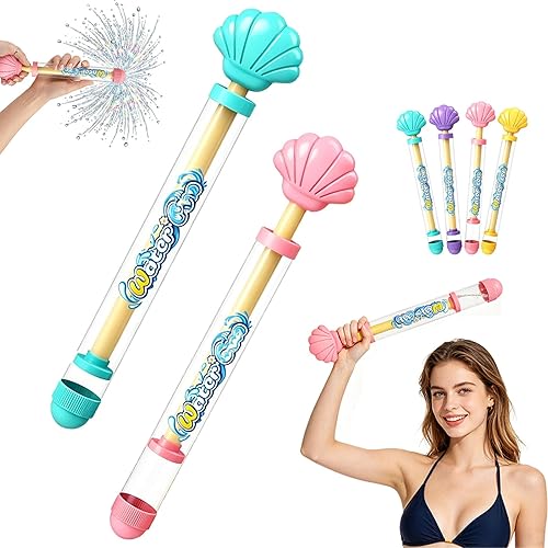 Pull Push Firework Water Spray,Glowing Rainbow Water Spray Light Up