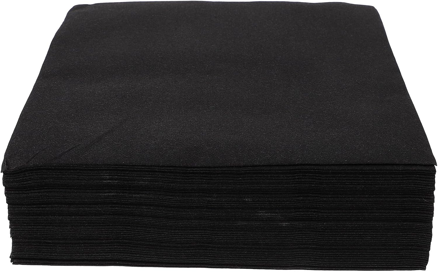 Healifty Disposable Thick Paper Napkins 50pcs Black Dust-free Dinner Party Napkins for Weddings Events Home Decor