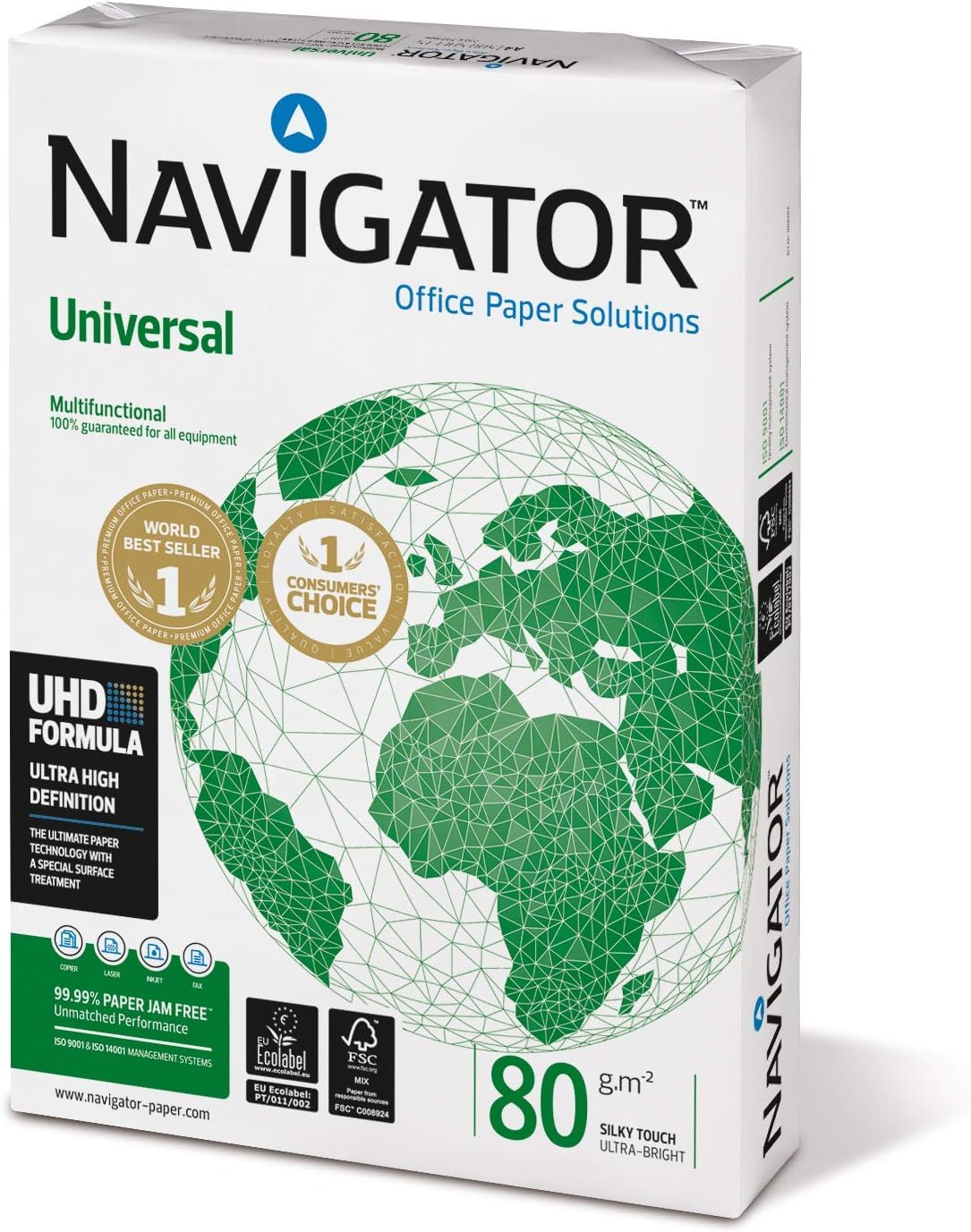 Navigator Universal - Papel multiusos para impresora - A4 80gr - 500 hojas