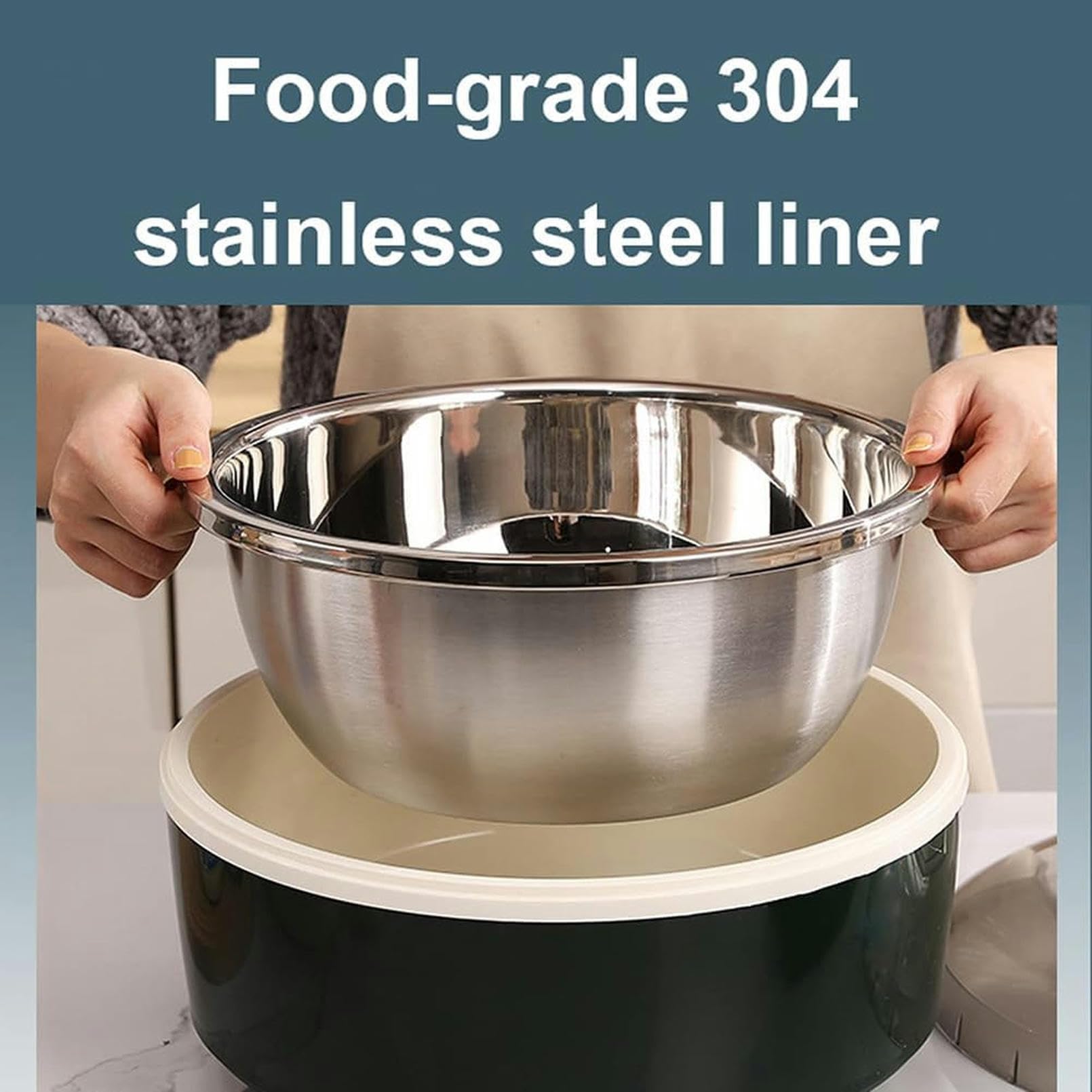 Genérico Máquina Amasadora, Tanque De Fermentación De Pan Totalmente Automático, Temperatura Y Tiempo Ajustables, Revestimiento De Acero Inoxidable, Elaboración De Yogur Y Pan