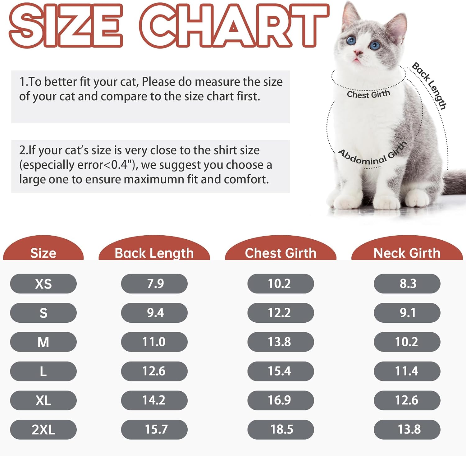QBLEEV Sticky Hair Cat Clothes, Soft Cat Pajamas for Cats Only, Prevent Lost Fur Kitten Sweater Onesie, Stretchy Recovery Suit for Female Male Cats After Surgery Daily Wear, Grey, M