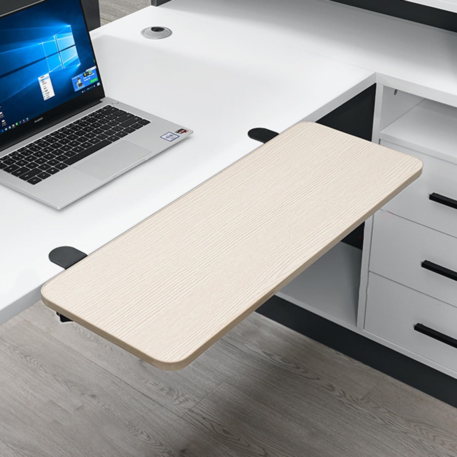 Keyboard Extension Table,Keyboard Platform Extender,Clamps Desk Extension Shelf,Foldable Desk Extender,Punch-Free Clamp On,Keyboard Drawer Tray,Table Mount Armrest Shelf,Elbow Arm Support