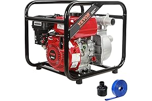 VEVOR 7HP 2-Inch Gas Powered Water Transfer Pump with 25ft Hose