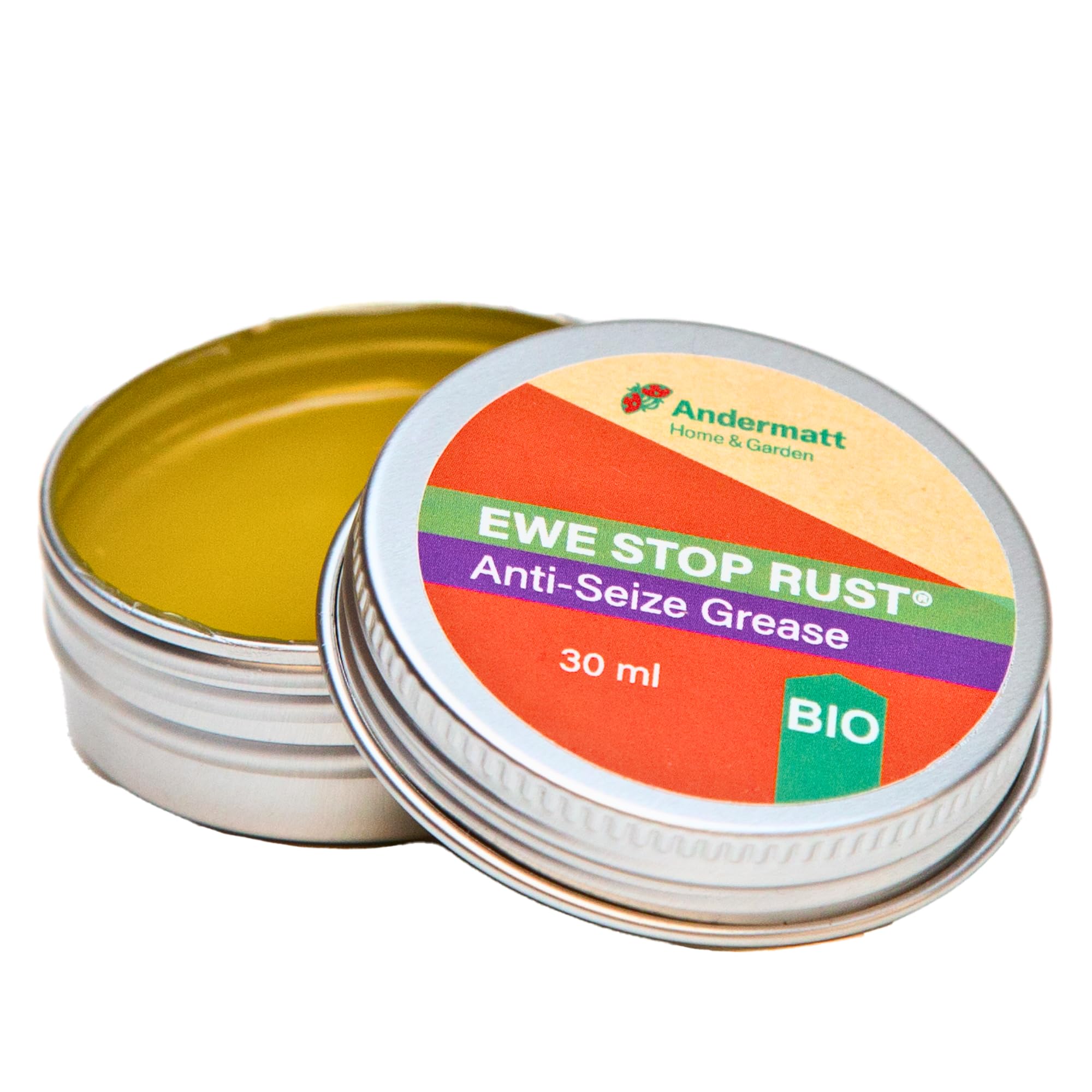 EWE STOP RUST® Anti - Seize Grease - High Performance Anti-Corrosion Coating Odorless for Garden Tools and Automotive - Multipurpose Reformer Grease for Rust Prevention | Lanolin Based Anti-Rust, 30ML