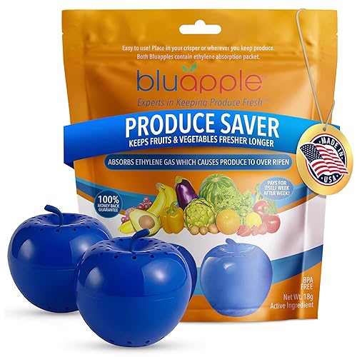Bluapple Produce Saver Ethylene Gas Absorber - Fresh Fruit &