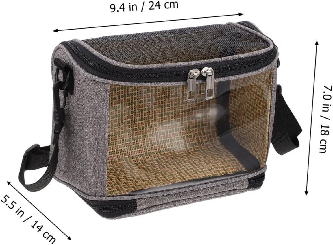 1pcs Portable Transparent Parrot Carrier Bag Lightweight Outdoor Bird Cage Comfortable Shoulder Strap Convenient Travel Pouch for Pets