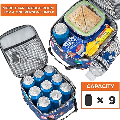 Miniatura 5 de OPUX Lonchera térmica de alta calidad, bolsa de almuerzo suave para niños y niñas, a prueba de fugas, para hombres y mujeres, para el trabajo,