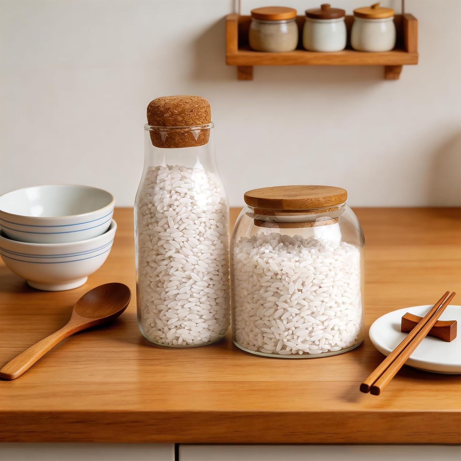 Gresorth 100g Artificial White Rice Fake Vegetable Realistic Home Kitchen Table Cabinet Shop Market Food Show Model