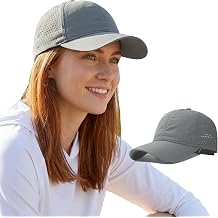 Men Adjustable Quick Dry Baseball Cap Laser Cut Mesh Ball Curved Brim Snapback Hat