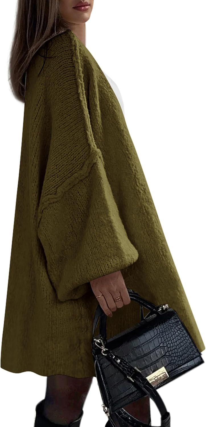 PRETTYGARDEN Long Cardigan Sweaters for Women Trendy Fall 2026 Oversized Knit Sweater Jacket Coats Winter Fashion Clothing - Image 4