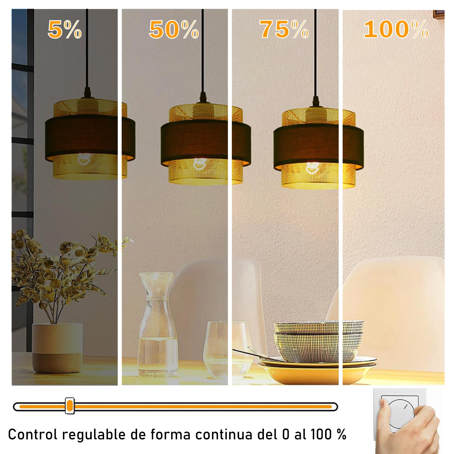 Bombilla LED vintage Edison, Bombilla regulable E27 4W LED blanco cálido, Lámpara Edison vintage regulable E27, ideal para nostalgia y retro - Gris Humo - 6 piezas (G80 YHS)